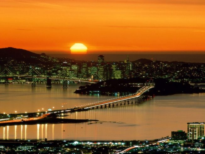Sunset In San Francisco County California